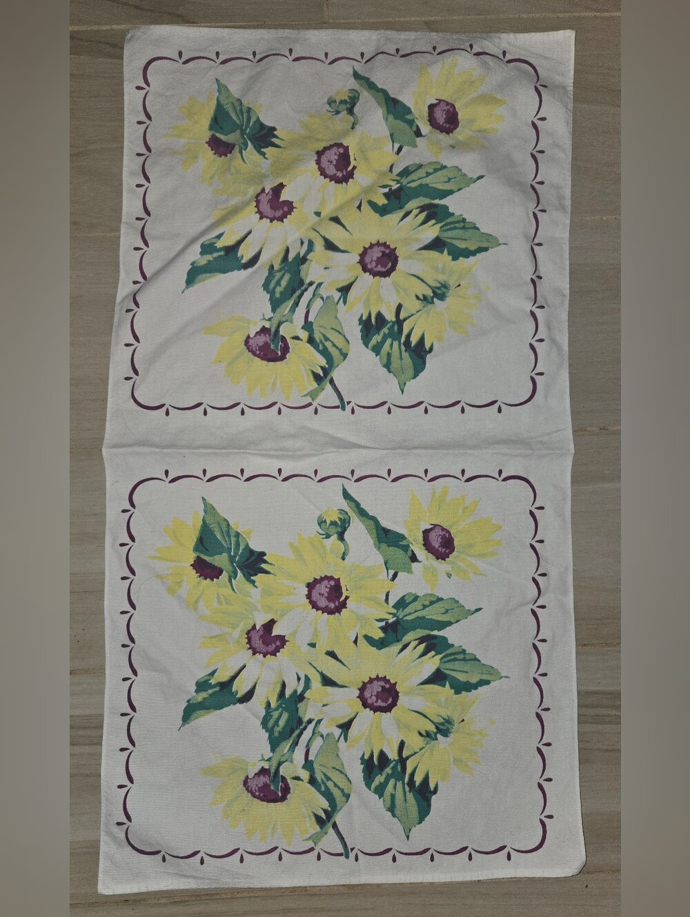 Vintage Table Cloth Table Runner Retro Kitchen